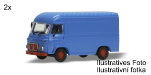 Igra Model 66518107 - H0 - Avia/MAN Kastenwagen - blau (2 Stück)